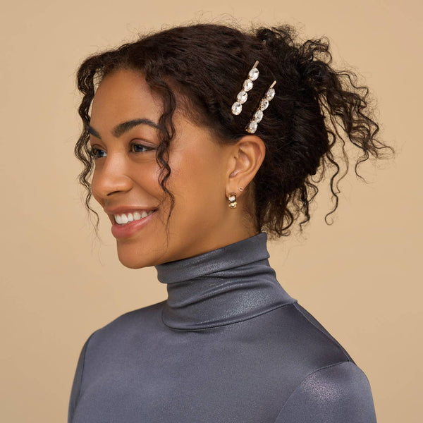 KITSCH - Holiday Gemstone Bobby Pins 2pc Set