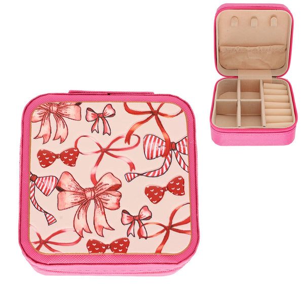 Sophia Collection - Fashion Ribbons Tooled Leather Jewelry Box