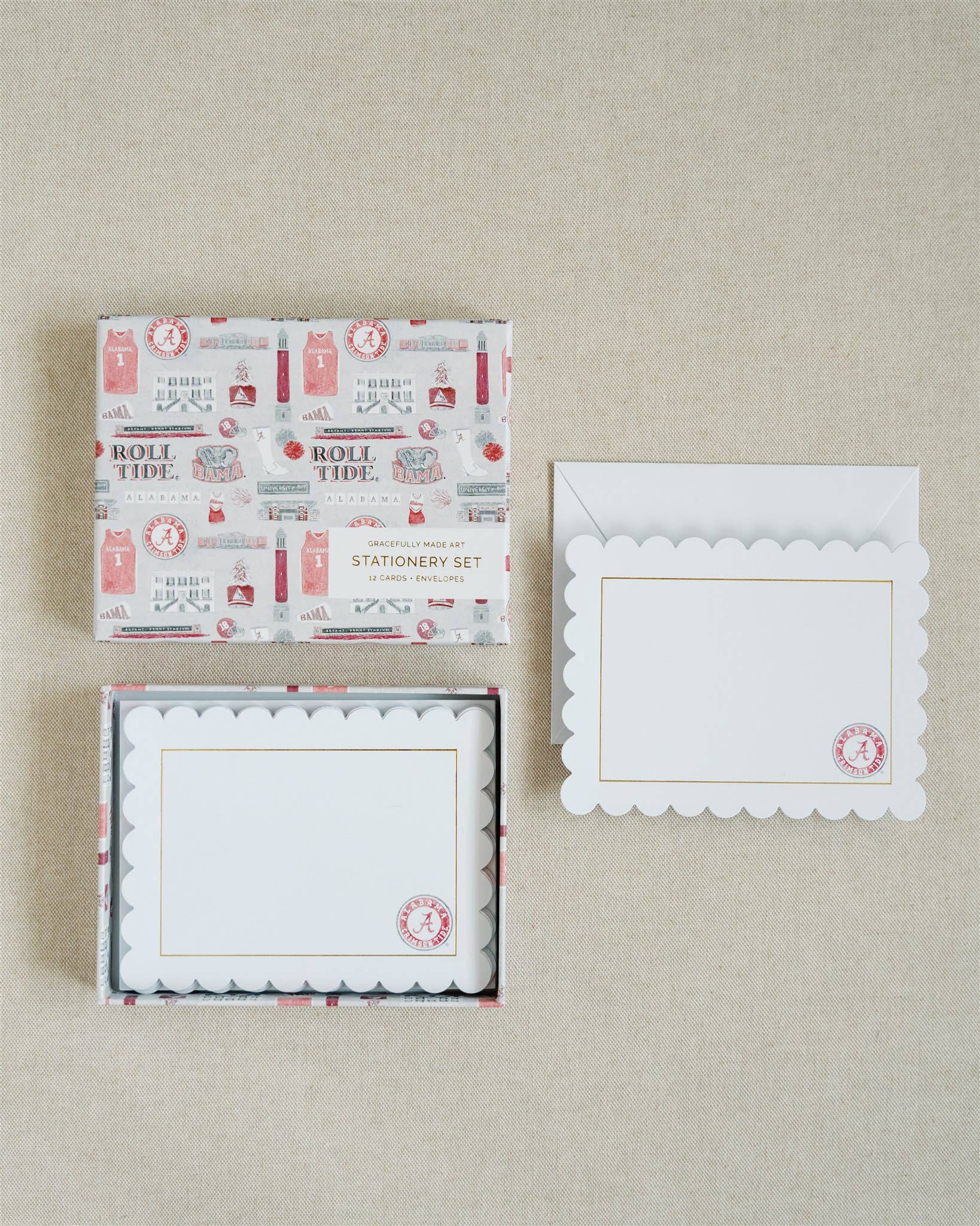 Gracefully Made Art - The University of Alabama Boxed Notecard Set