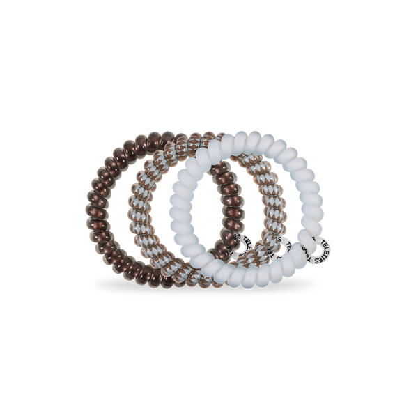 TELETIES - Spiral Hair Coils | Small | Truly Taupe Hair Ties