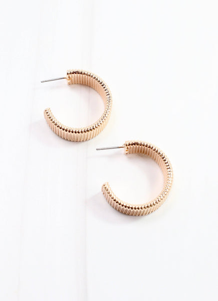 Caroline Hill - Poppy Hoop Earring Gold: Default