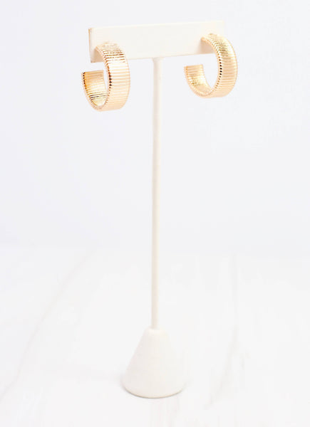 Caroline Hill - Poppy Hoop Earring Gold: Default