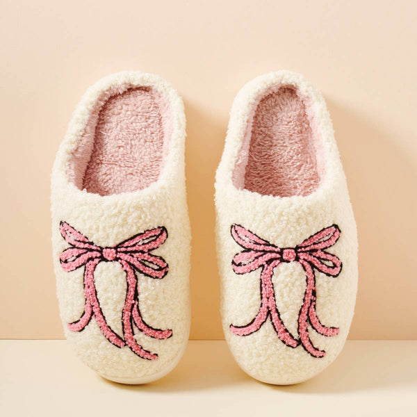 Lilla Haven - Large Ribbons Home Slippers: Pink / Medium / 4DL98008
