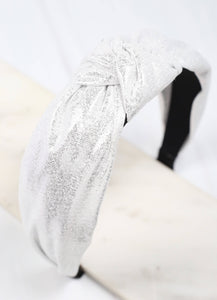 Caroline Hill - Clarkson Metallic Headband SILVER
