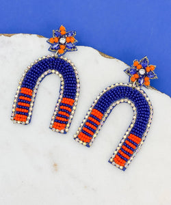 Prep Obsessed Wholesale - Game Day Beaded Arch Dangle Earrings