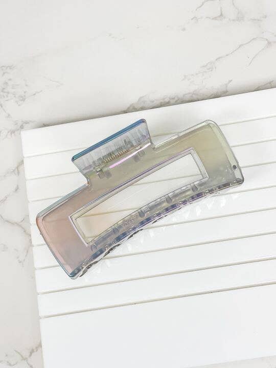 Prep Obsessed Wholesale - Iridescent Square Claw Clips