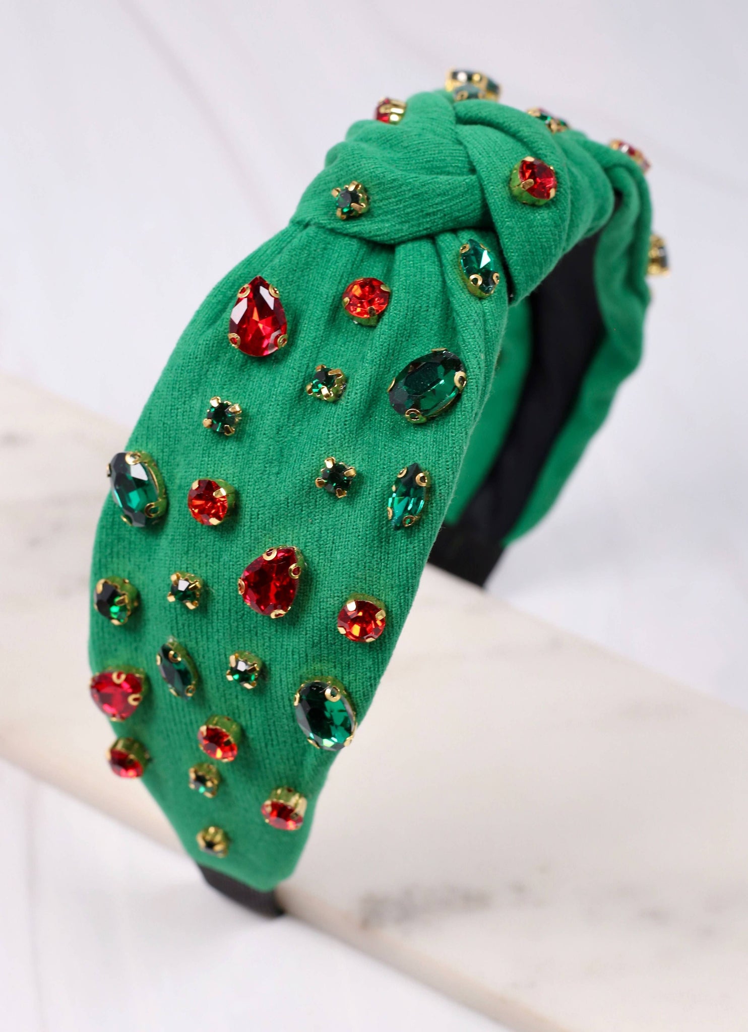 Caroline Hill - Berkner Gemstone Headband GREEN