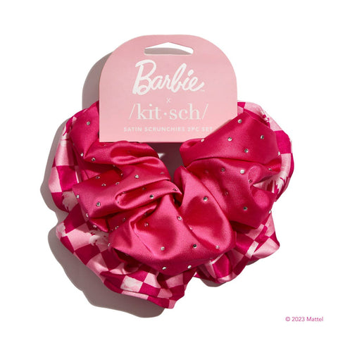 KITSCH - Barbie x kitsch Satin Brunch Scrunchies 2pc Set
