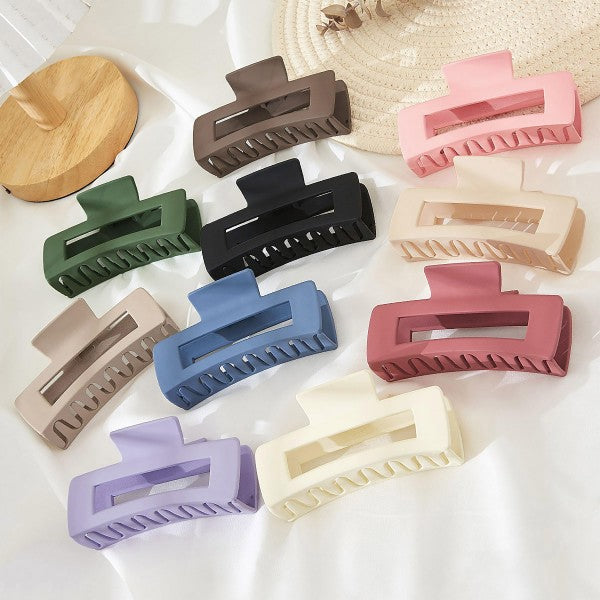 Rectangular Matte Hair Claw