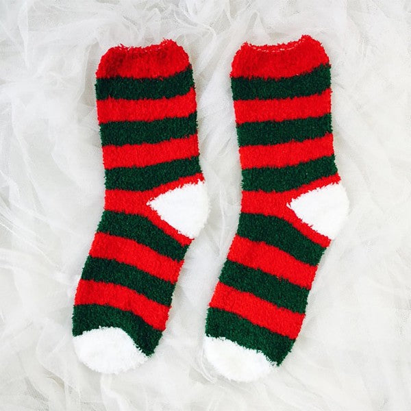 Soft Knit Christmas Socks