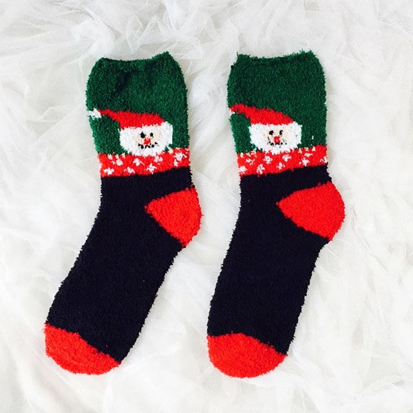 Soft Knit Christmas Socks