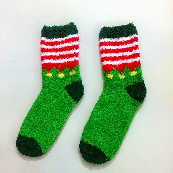 Soft Knit Christmas Socks