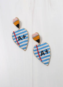 Caroline Hill - A+ School Beaded Earring BLUE