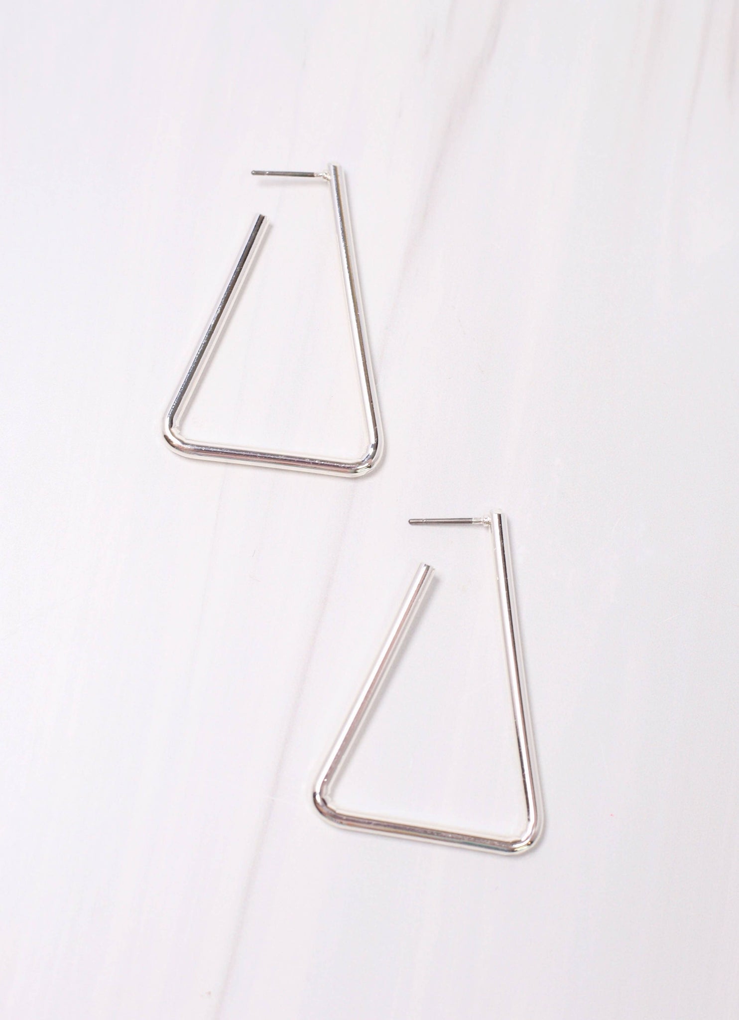 Merritt Triangle Drop Earring SILVER