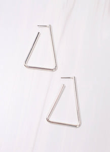Caroline Hill - Merritt Triangle Drop Earring SILVER