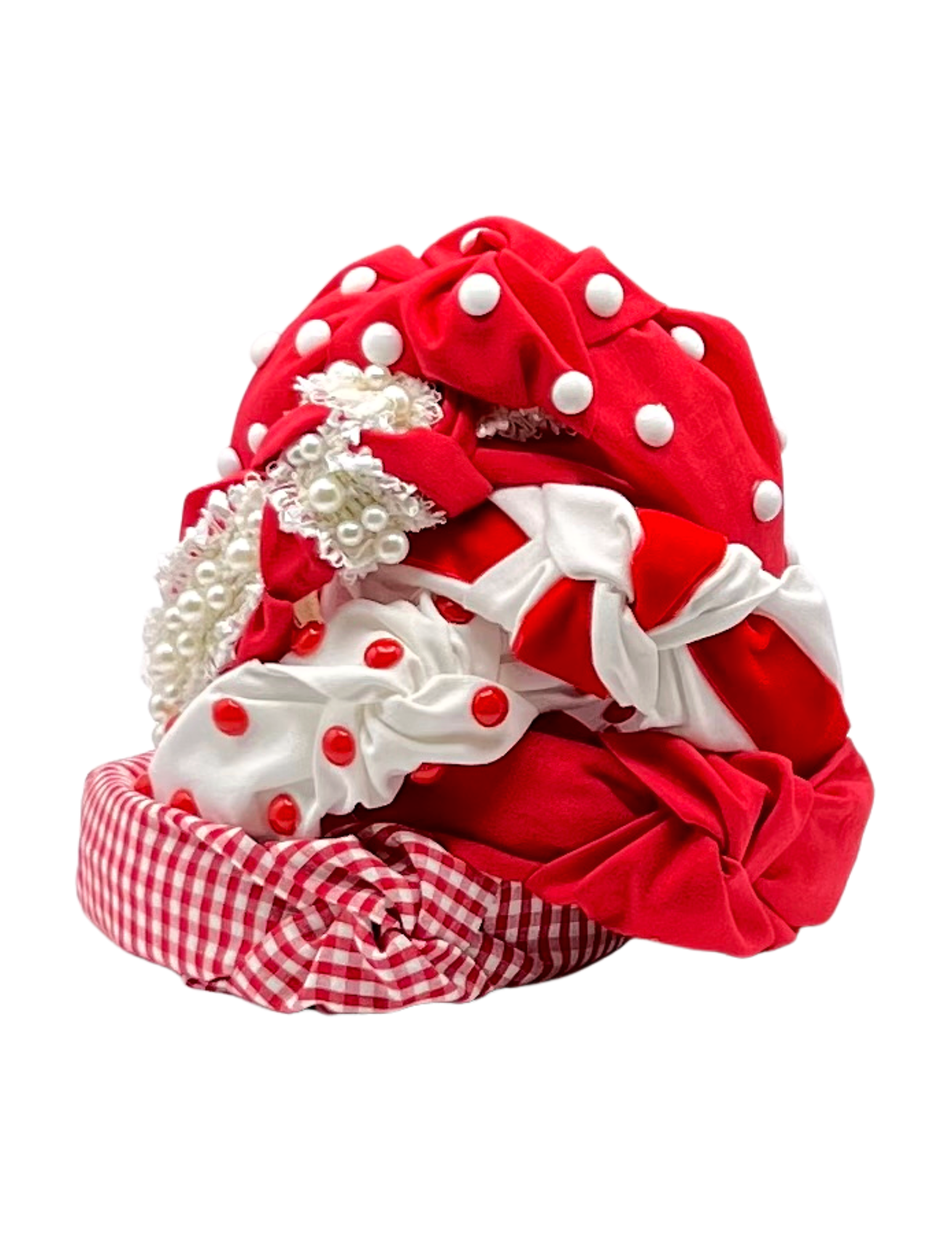 Pretty Happies - Team Spirit - White Base Knot Headbands