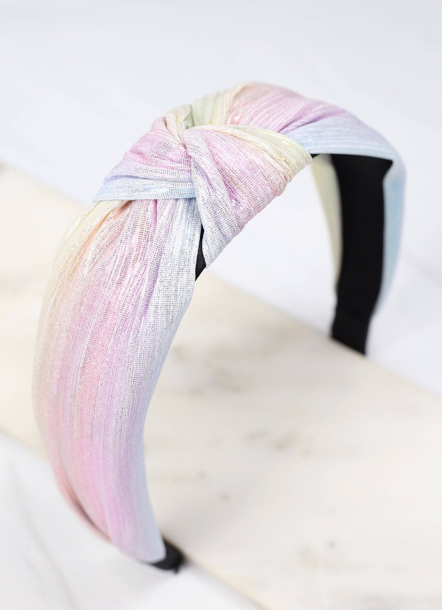 Caroline Hill - Cheyenne Fabric Headband PINK HOLOGRAM