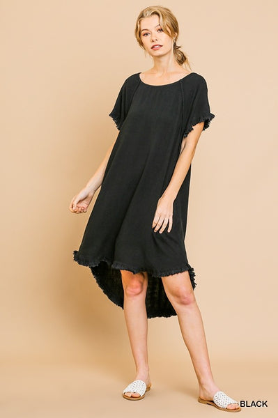 Black Linen Dress