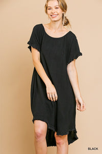 Black Linen Dress