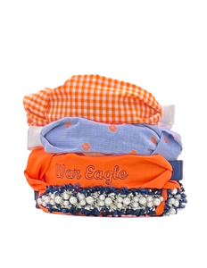 Pretty Happies - Orange and Navy Collection - Monogrammed and Paw Print