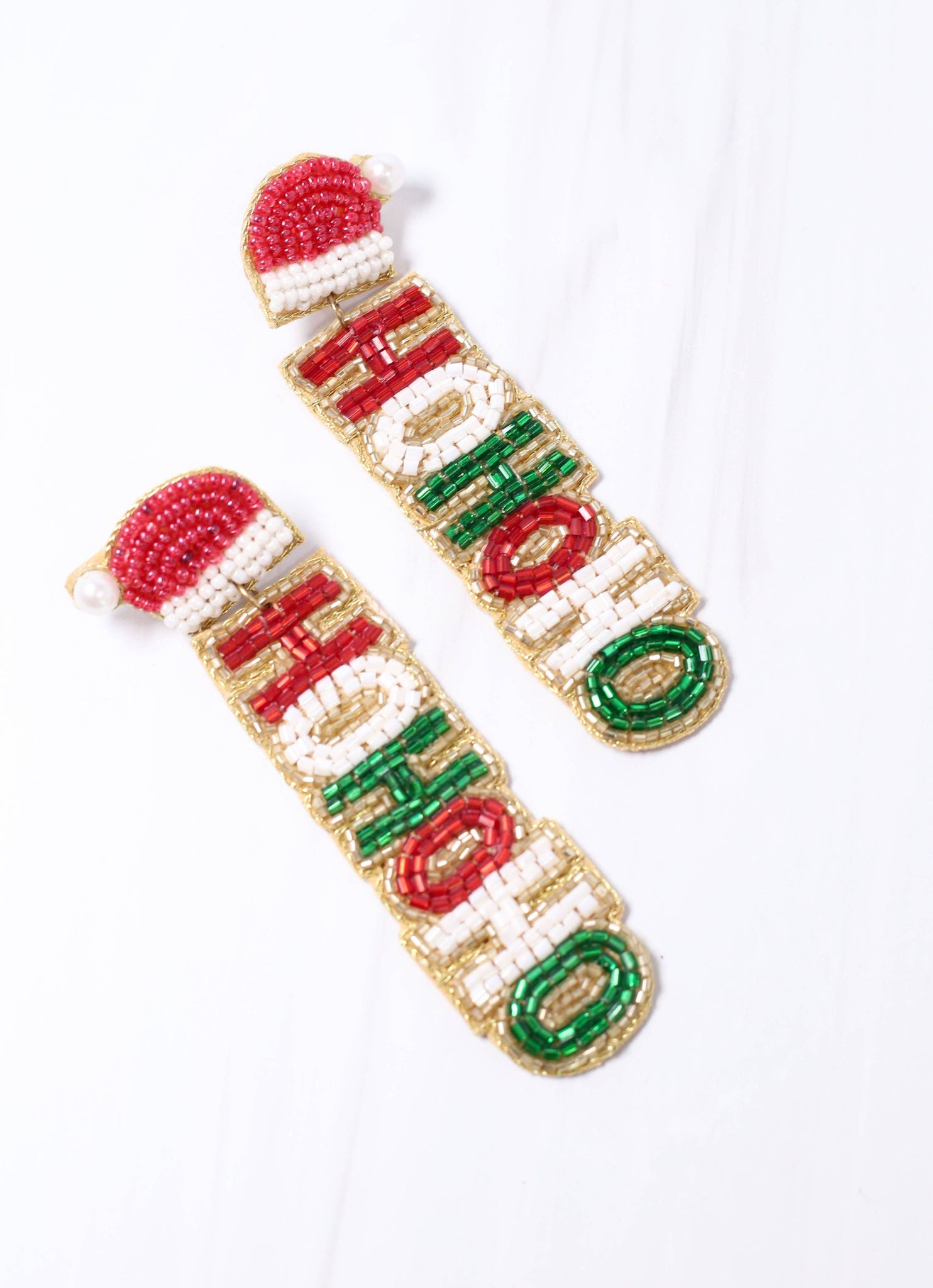 Ho Ho Ho Embellished Earrings