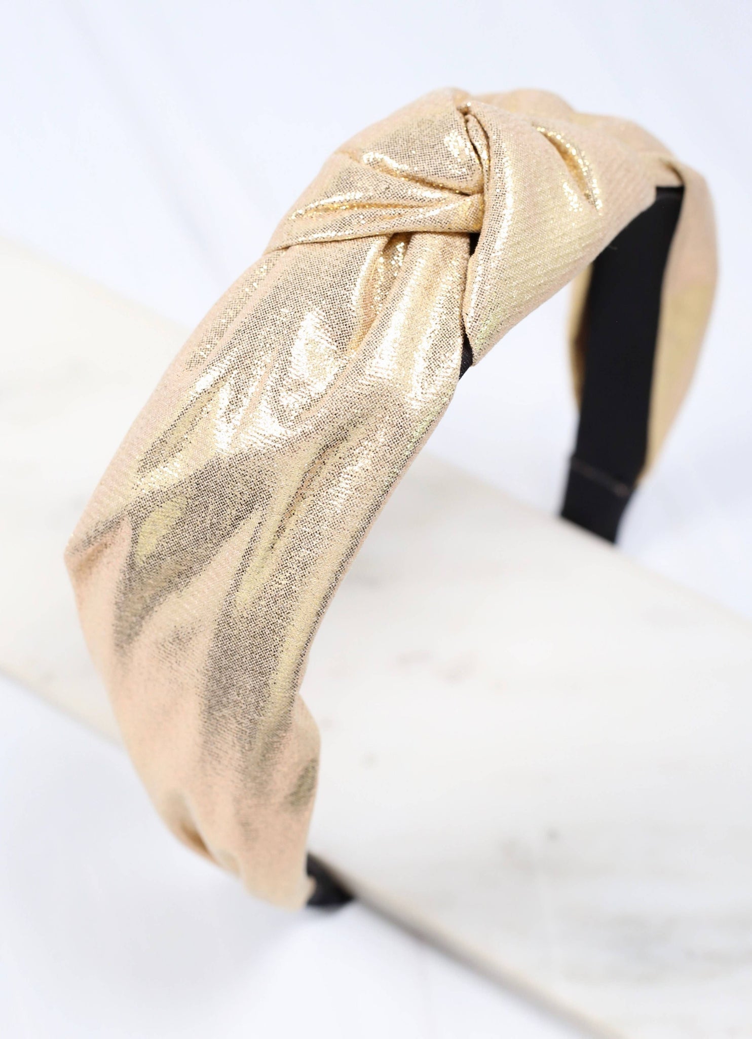 Caroline Hill - Clarkson Metallic Headband GOLD